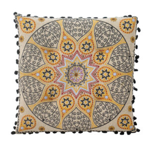 Almofada Amarelo e Preto 38 cm