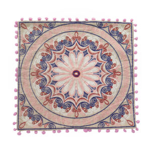 Capa de Almofada Rosa e Azul 41 cm
