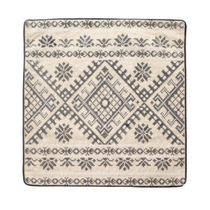 Capa de Almofada Preta padrão Geométrico 41 cm