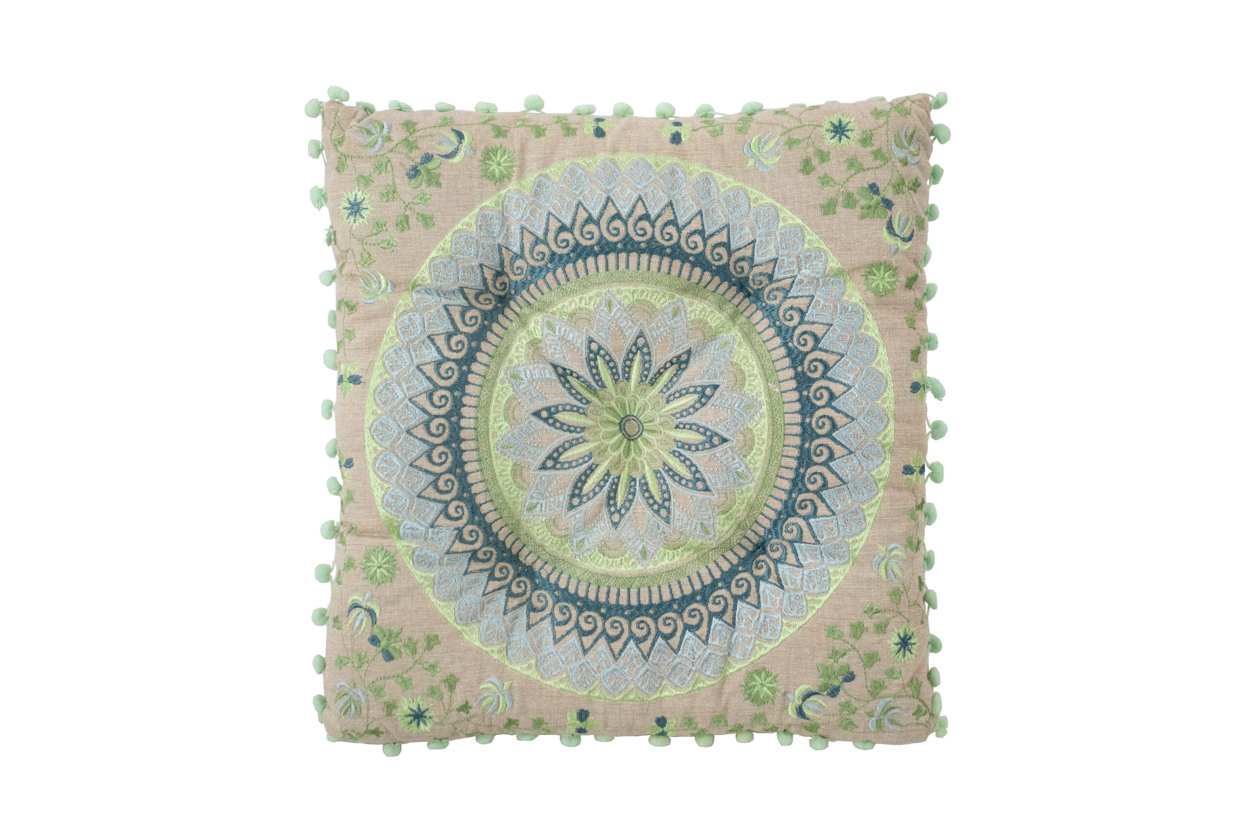 Almofada Verde e Azul 38 cm