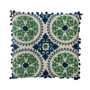 Almofada Verde e Azul 38 cm