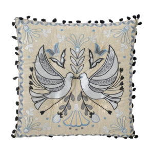 Almofada Pássaros Brancos 38 cm