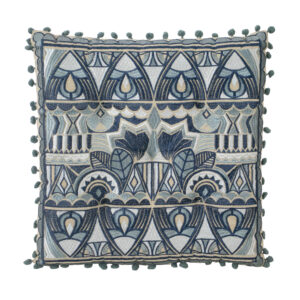 Almofada Azul e Cinza 38 cm