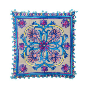 Almofada Rosa e Azul 38 cm