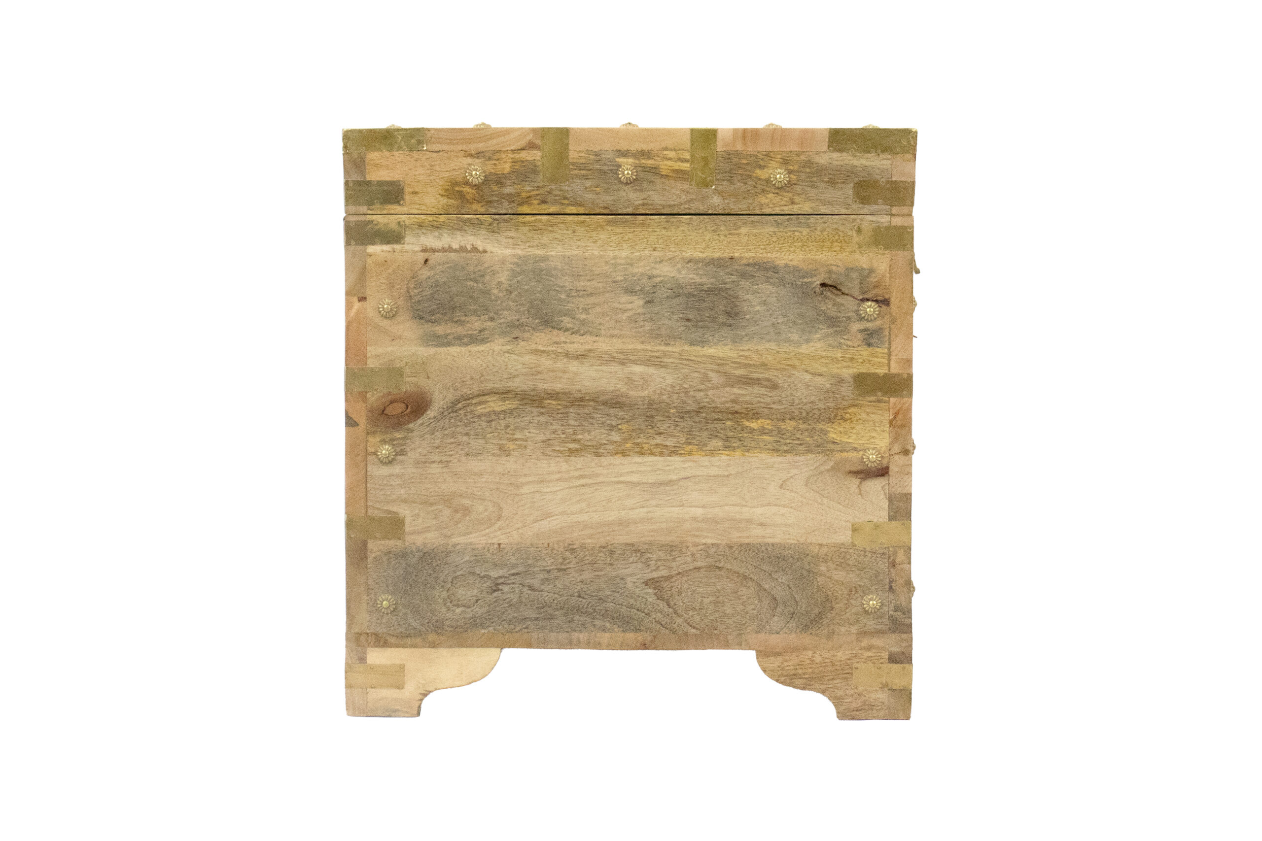 Baú Marrom e Dourado 78 cm - Imagem 5