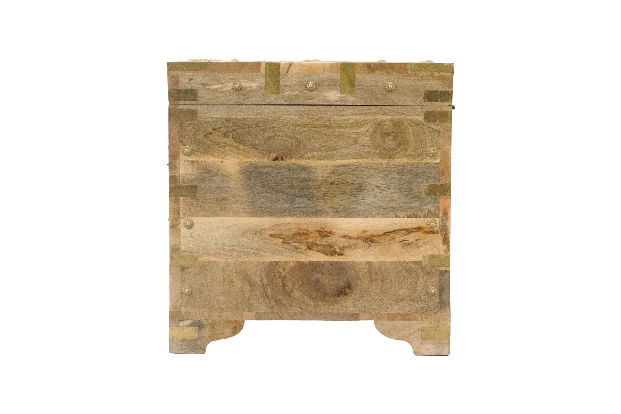 Baú Marrom e Dourado 78 cm - Imagem 7