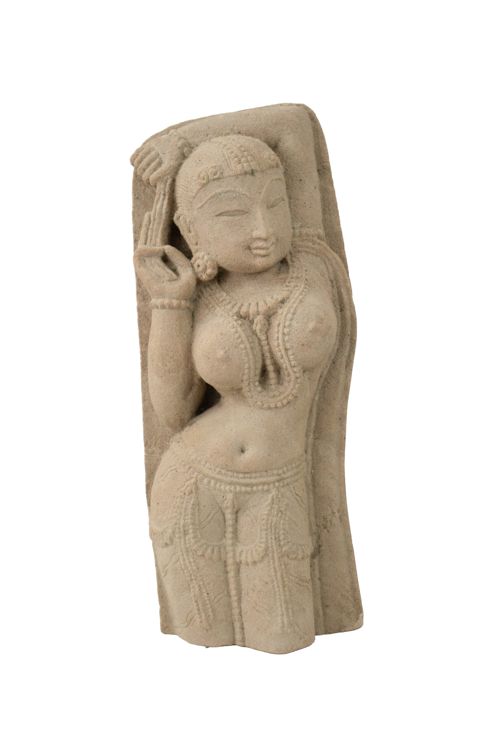 Dançarina com Kajal em Pedra 31 cm