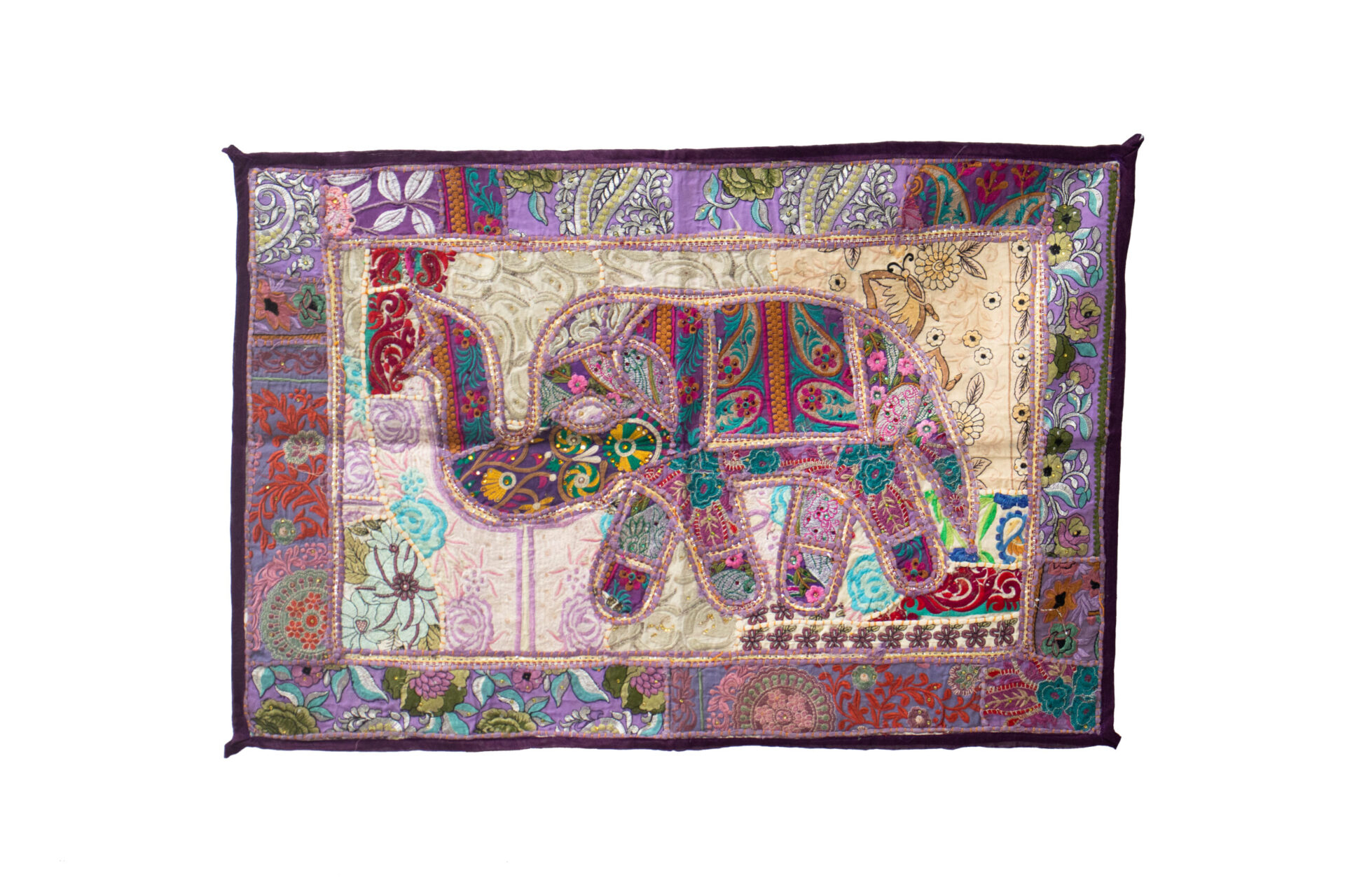 Elefante Tapeçaria Violeta 90 cm
