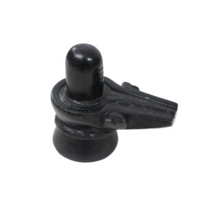 Shivalinga em Mármore Preto 7 cm