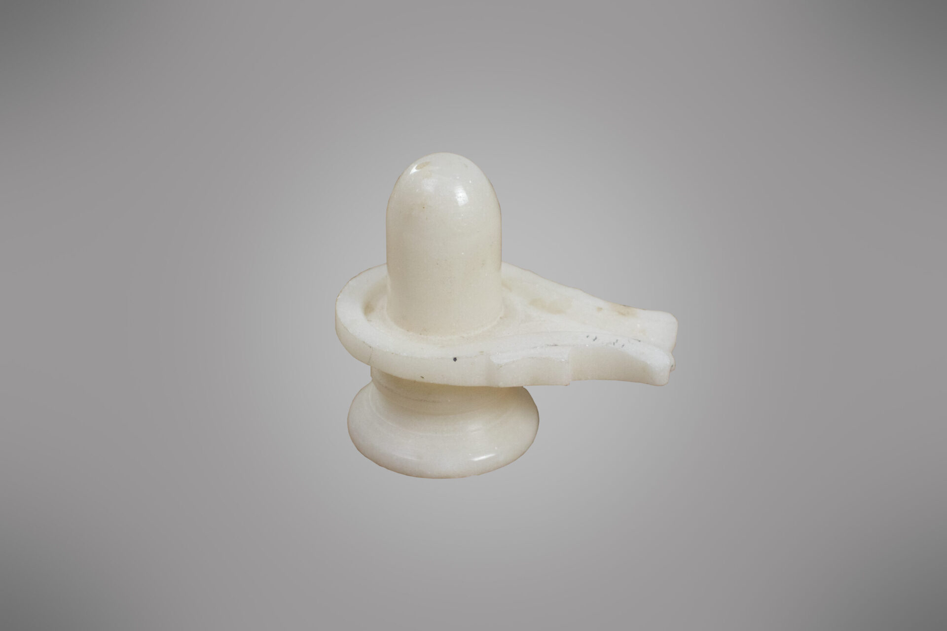 Shivalinga em Mármore Branco 7 cm