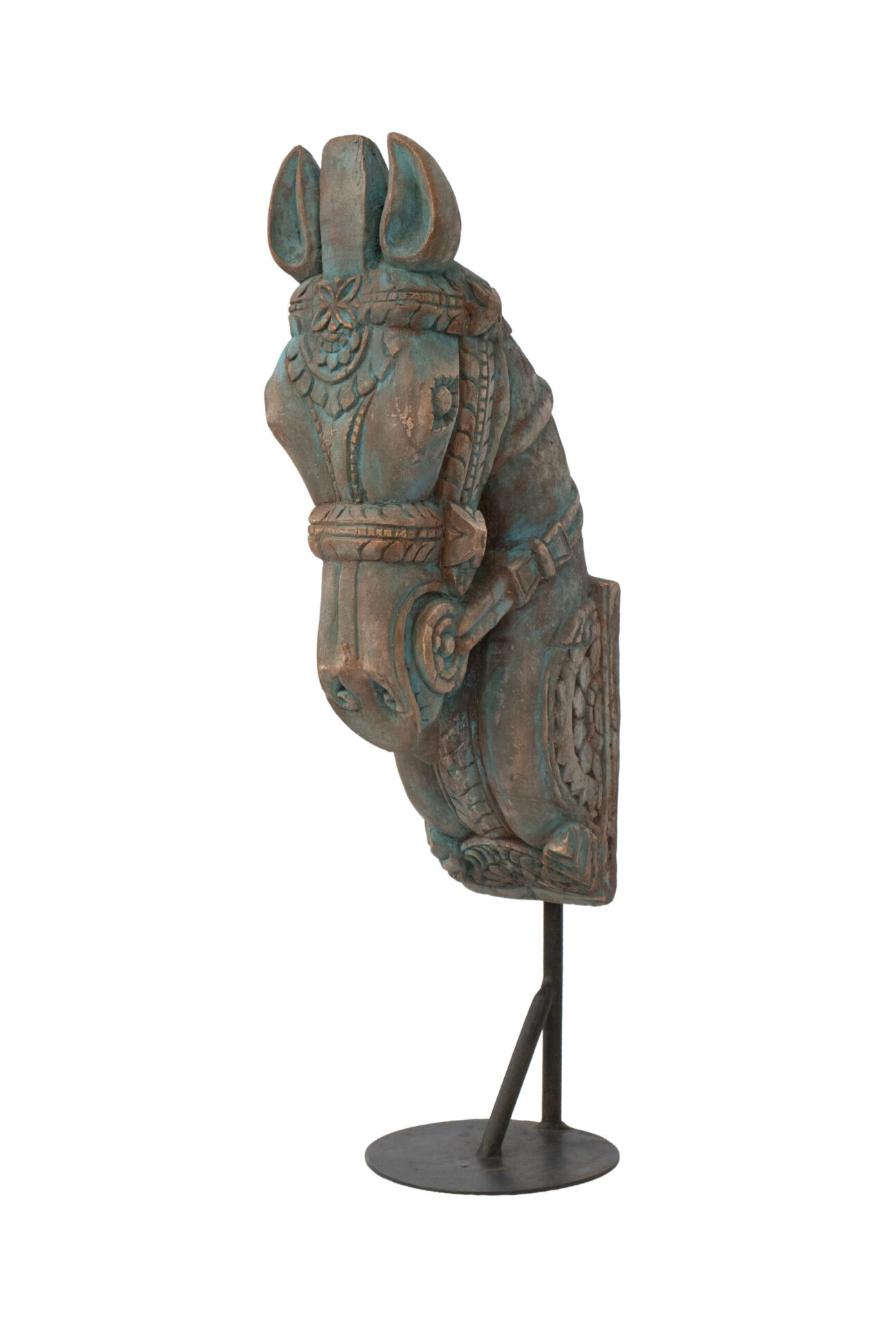 Cavalo Busto Azul 58 cm