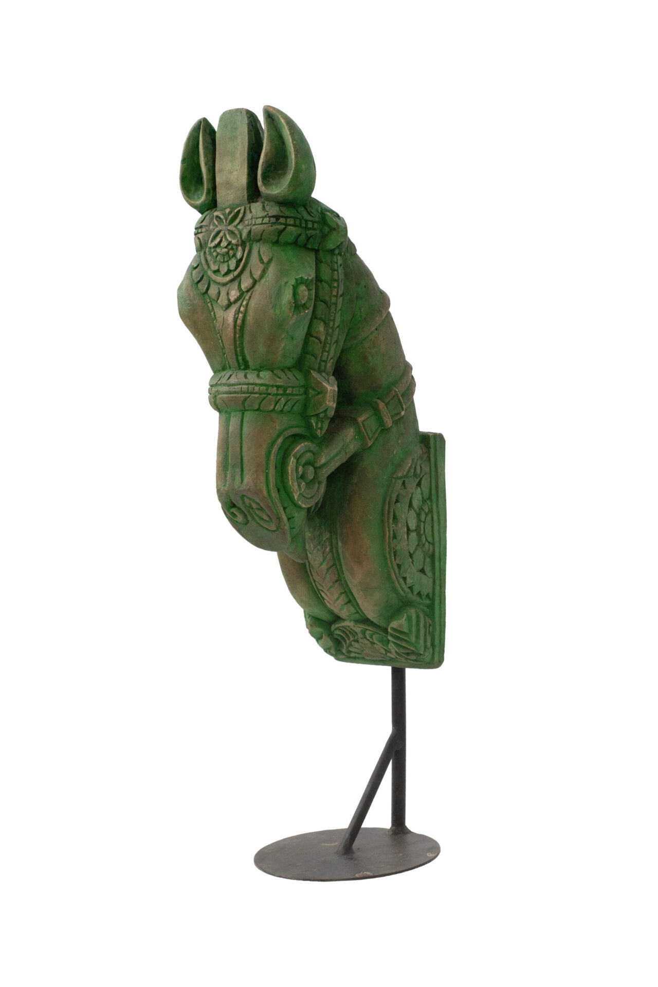 Cavalo Busto Verde 58 cm