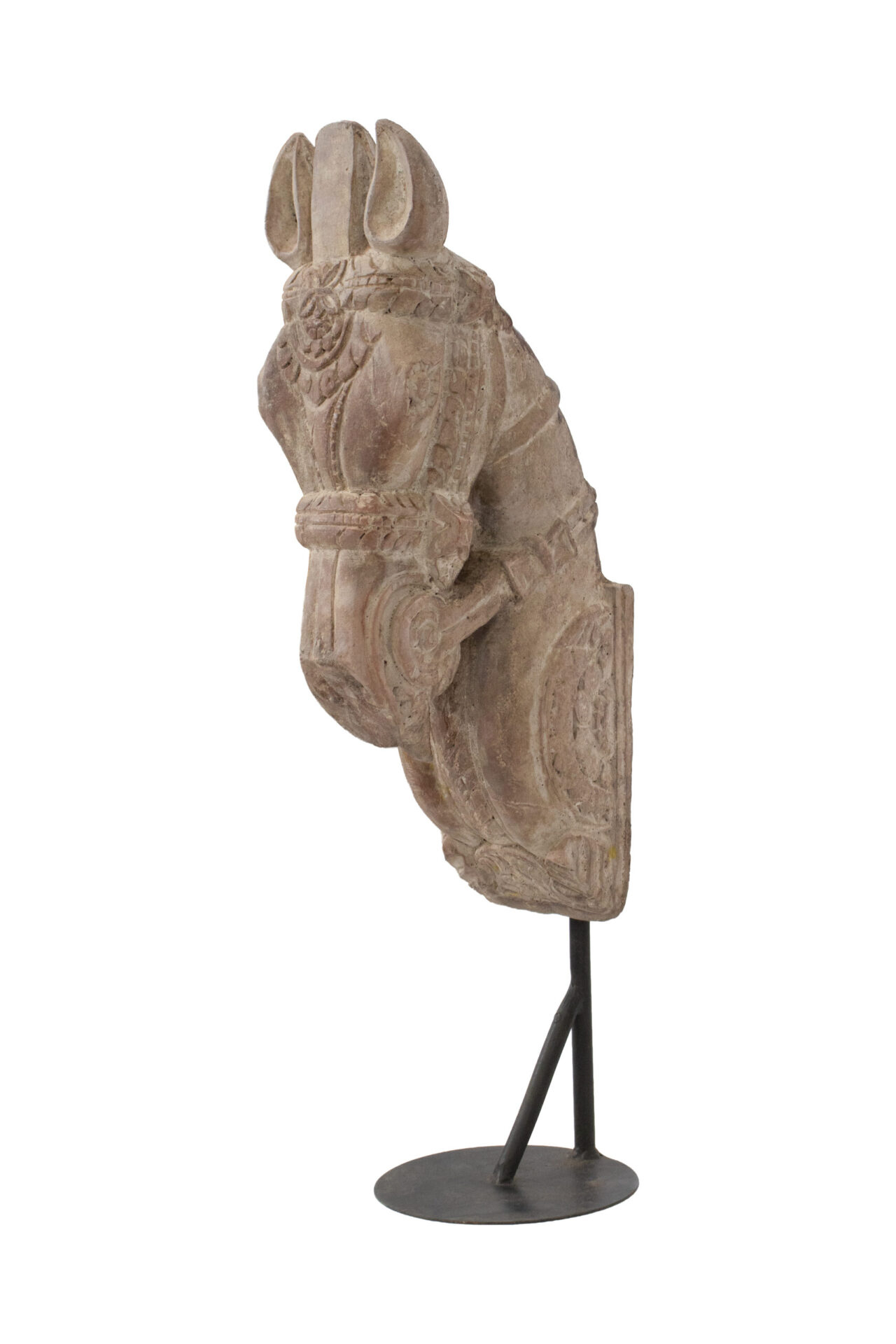 Cavalo Busto Branco 58 cm