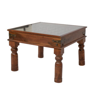 Mesa de Centro com Vidro 43 cm