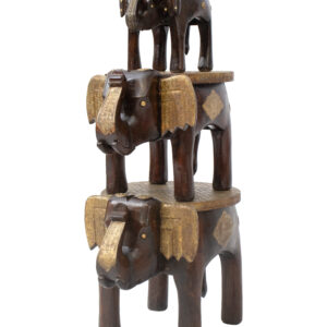 Elefantes Banquetas em Madeira 35 cm