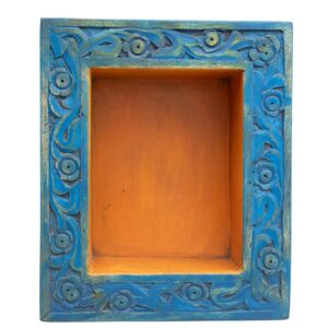 Moldura Azul e Laranja 30 cm