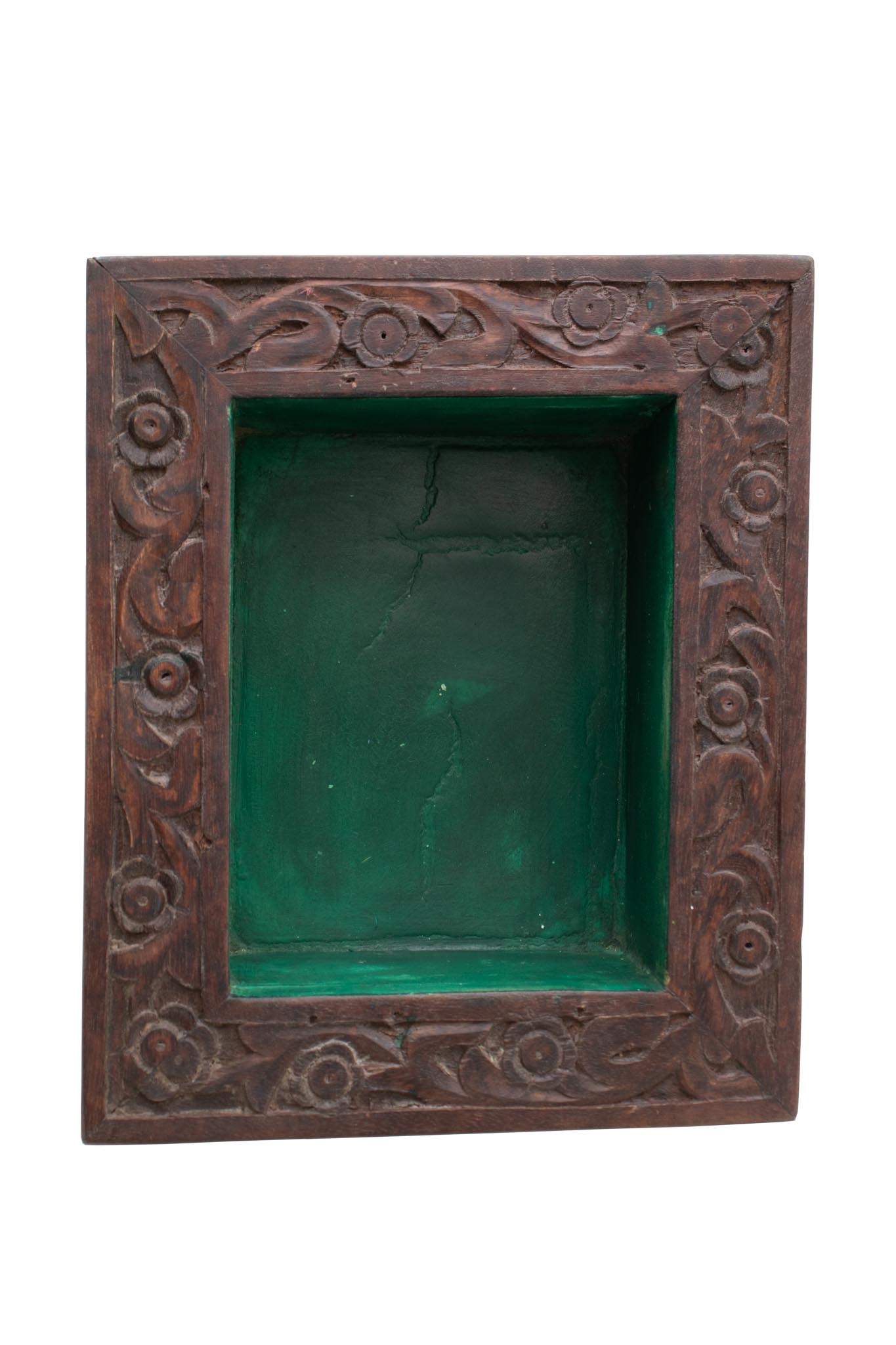 Moldura Marrom e Verde 30 cm