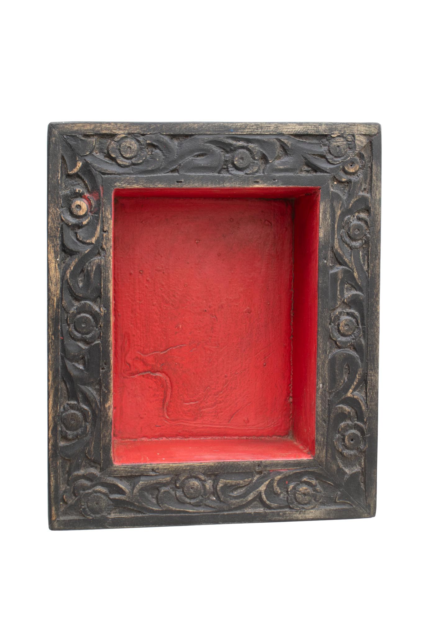 Moldura Marrom e Vermelho 30 cm