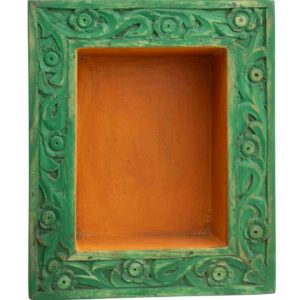 Moldura Verde e Laranja 30 cm