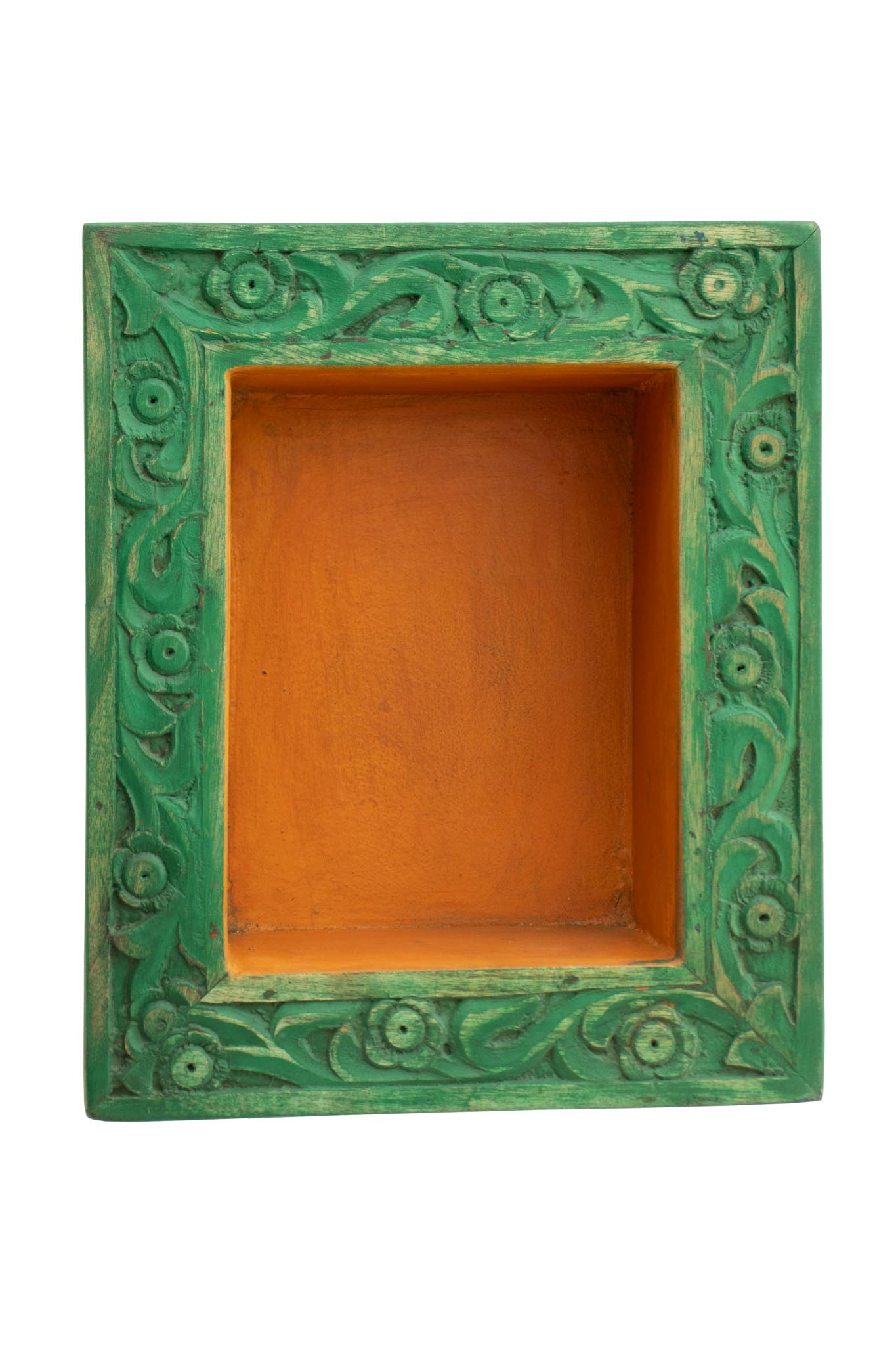 Moldura Verde e Laranja 30 cm