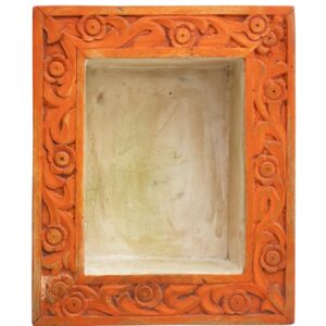 Moldura Laranja e Branco 30 cm