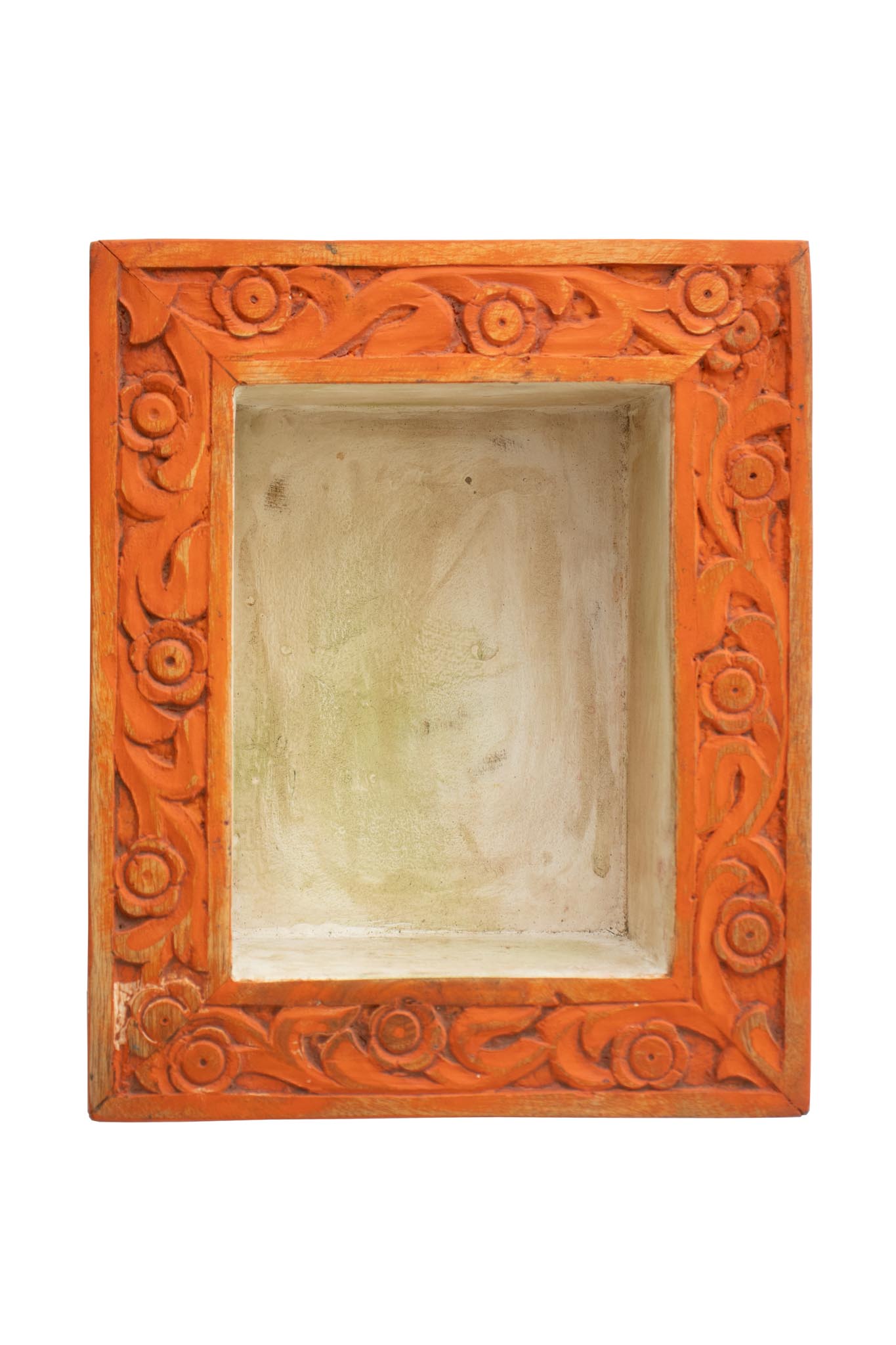 Moldura Laranja e Branco 30 cm