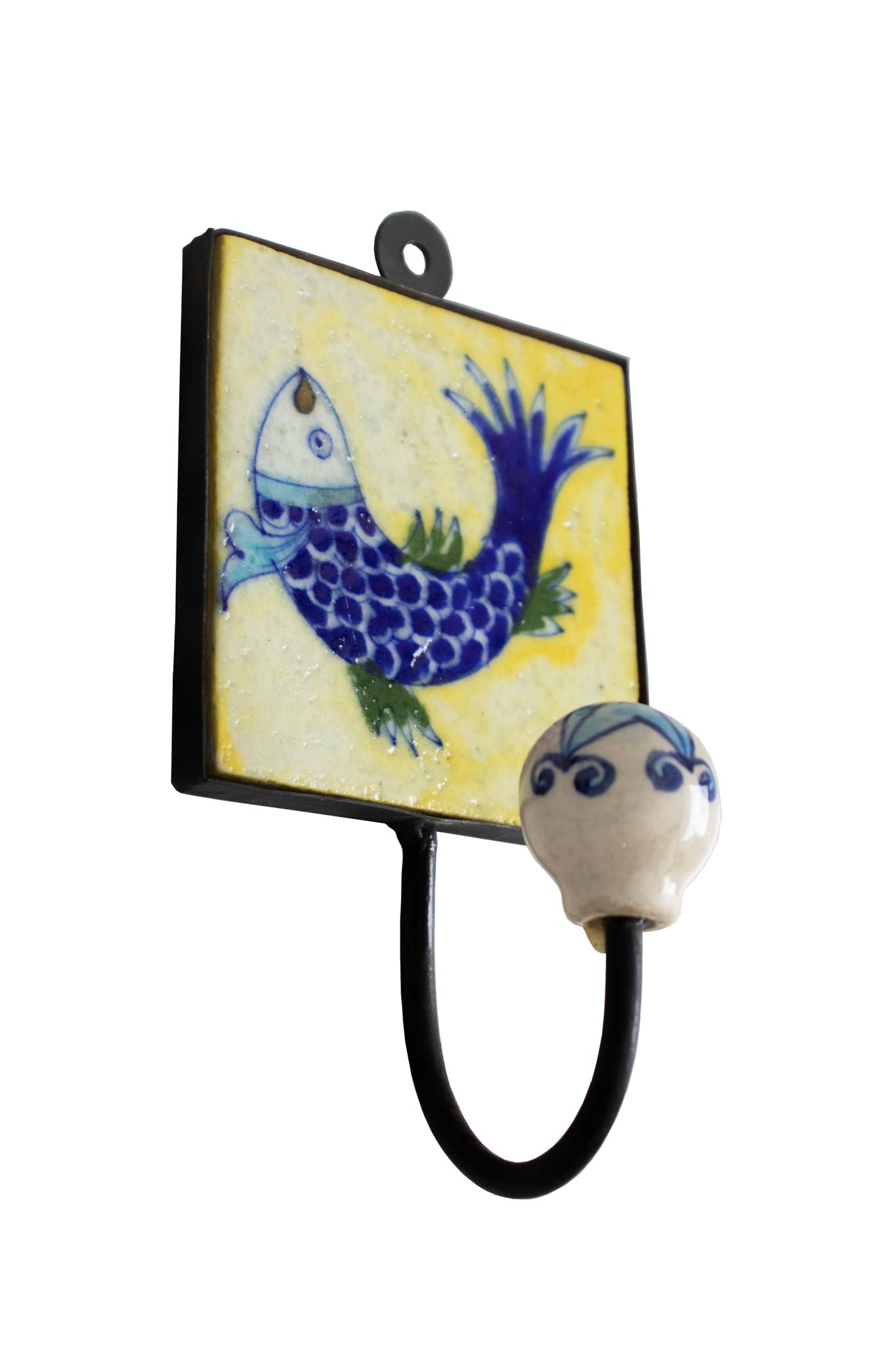 Gancho com Peixe Amarelo e Branco 17 cm - Imagem 2