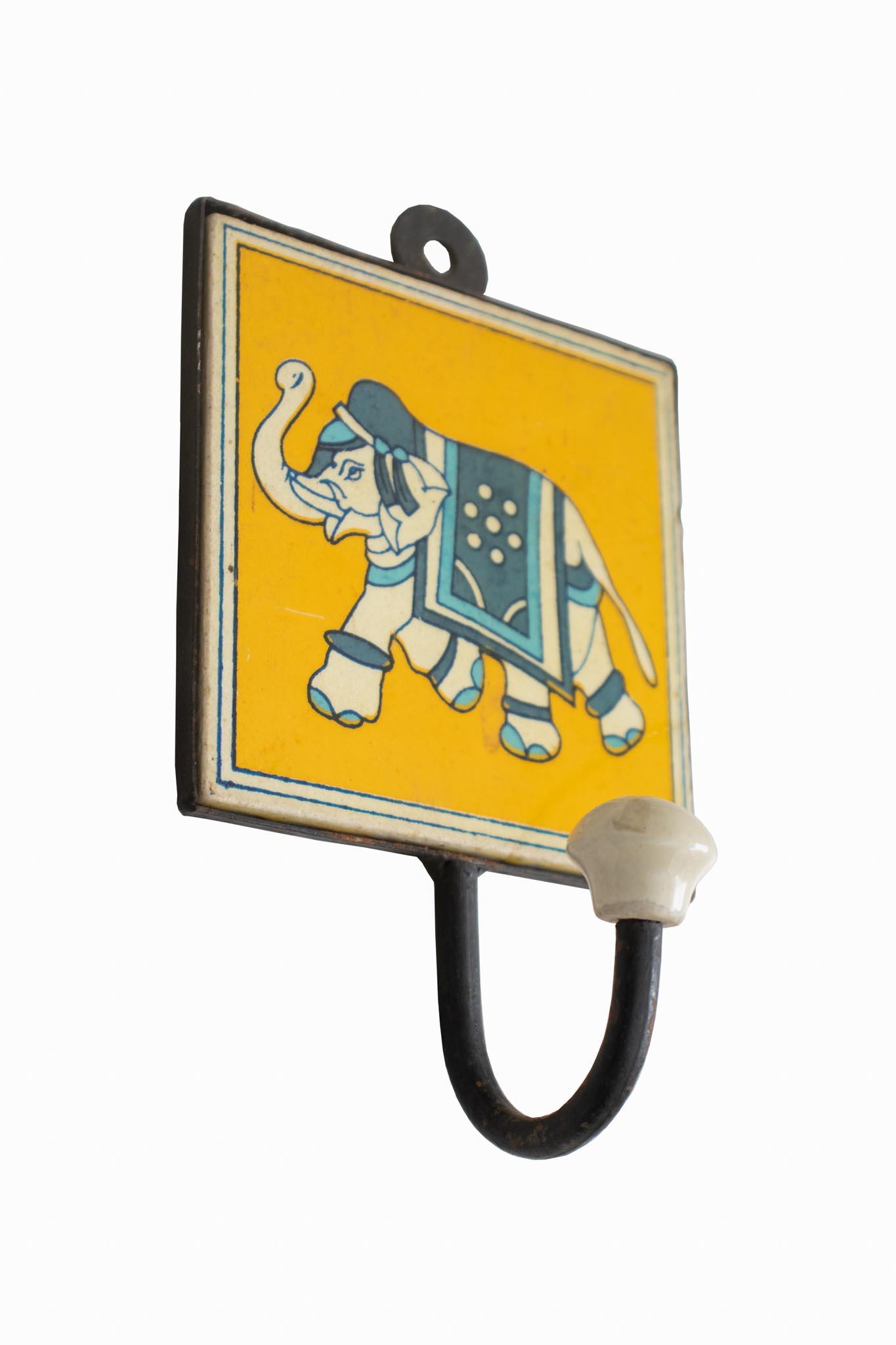 Gancho com Elefante Amarelo 17 cm - Imagem 2