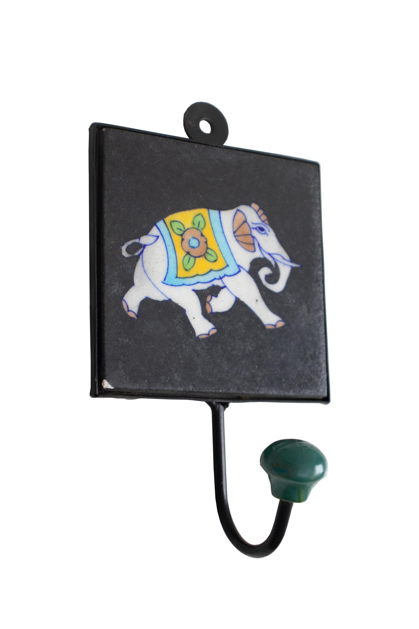 Gancho com Elefante Preto 17 cm - Imagem 2